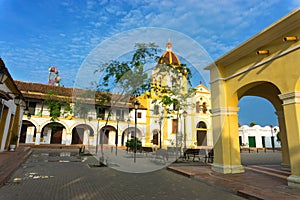 Plaza and Church in Mompox photo