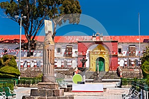 Plaza De Armas of Chucuito in Peru photo