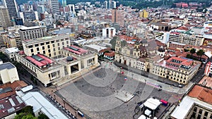 Plaza De Bolivar At Bogota In Cundinamarca Colombia.