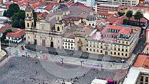 Plaza De Bolivar At Bogota In Cundinamarca Colombia. photo