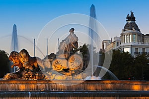 Plaza de Cibeles at Dusk photo