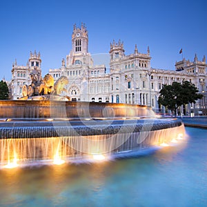 Plaza de Cibeles, Madrid, Spain.