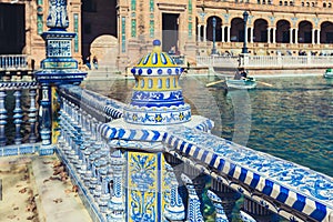 Plaza de Espana Balustrade Detail, Sevilla, Spain