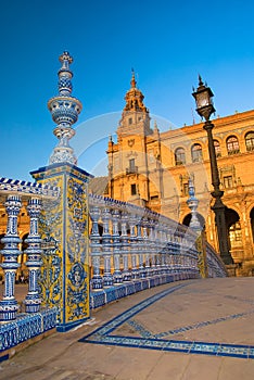 Plaza de Espana in Sevilla photo