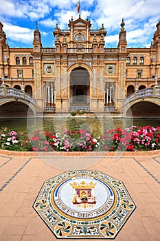 Plaza de Espana in Sevilla, Andalusia photo