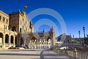 The Plaza de Espana, Seville