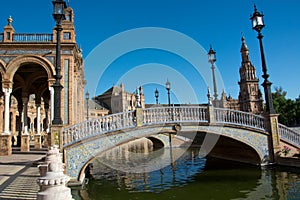 Plaza de Espana, a Seville,Andalucia photo