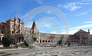 Plaza de Espana in Seville, Andalucia, Spain