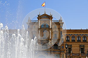 Plaza de Espana in Seville, Spain