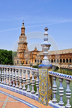 Plaza de Espana, in Seville, Spain photo