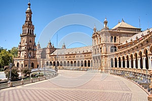 Plaza de Espana in Seville, Spain