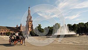 Plaza de Espana in Seville, Spain photo