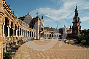 Plaza de Espana in Seville, Spain photo