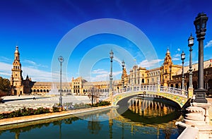 Plaza de Espana in Seville, Spain