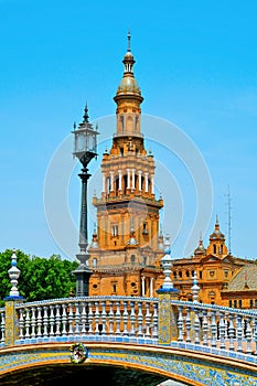 Plaza de Espana in Seville, Spain photo