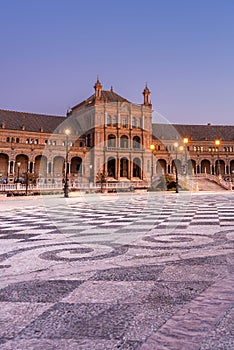 Plaza de Espana square in Seville, Spain