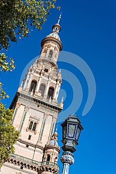 Plaza de Espana square in Seville, Spain