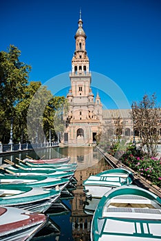 Plaza de Espana square in Seville, Spain