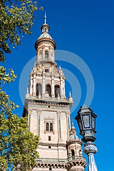 Plaza de Espana square in Seville, Spain