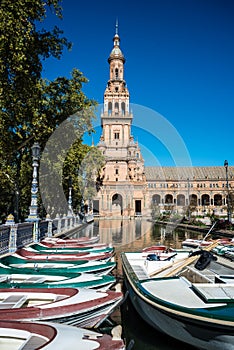 Plaza de Espana square in Seville, Spain