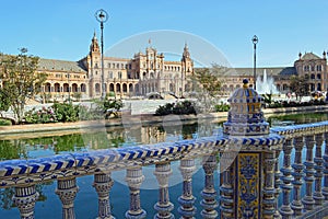 The Plaza de EspaÃ±a Seville Spain 