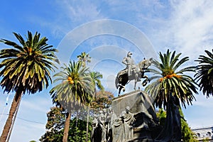 Plaza 9 de Julio, main square in downtown Salta, Argentina photo