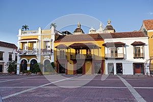 Plaza de la Aduana in Cartagena, Colombia photo