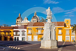 Plaza de La Aduana Cartagena de los indias Bolivar Colombia photo