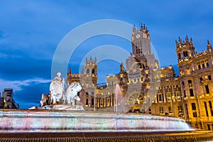 Plaza de la Cibeles Madrid,Spain photo