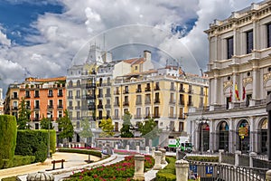Plaza de Oriente in Madrid, Spain photo