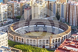 Plaza de Toros de Malagueta bullring in Malaga, Andalusia, Spain