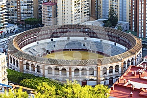 Plaza de Toros de Malagueta bullring in Malaga, Andalusia, Spain