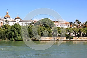 Plaza de Toros and the Guadalquivir River, Seville photo