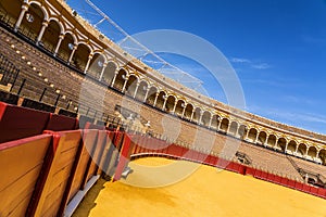 The Plaza de Toros in Seville, Andalusia, Spain