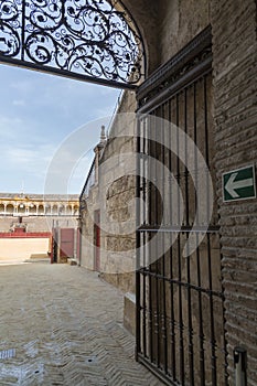 The Plaza de Toros in Seville, Andalusia, Spain photo