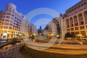 Plaza del Ayuntamiento in Valencia photo