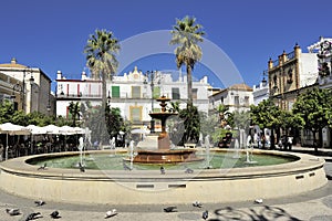 Plaza del Cabildo at Sanlucar de Barrameda, Spain photo