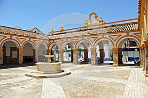 Plaza del Cabildo in La Puebla de Cazalla, Spain photo