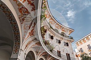 The Plaza del Cabildo is located in the Arenal neighborhood of Seville, Spain