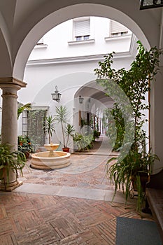 The Plaza del Cabildo is located in the Arenal neighborhood of Seville, Spain