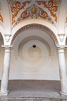 The Plaza del Cabildo is located in the Arenal neighborhood of Seville, Spain