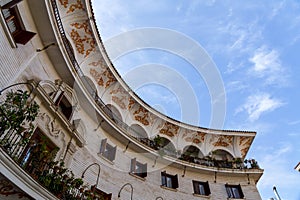 The Plaza del Cabildo is located in the Arenal neighborhood of Seville, Spain