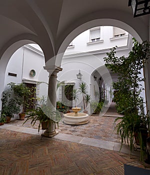 The Plaza del Cabildo is located in the Arenal neighborhood of Seville, Spain