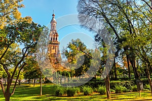 Plaza Espana in Sevilla , Spain.