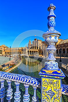 Plaza Espana in Sevilla , Spain.