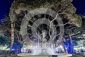 Gabriel Miro square fountain. Alicante. Spain photo