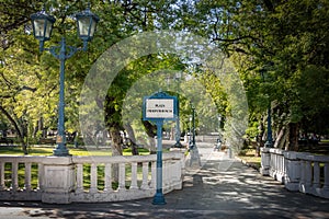 Plaza Independencia Independence Square Entrance -Mendoza, Argentina photo