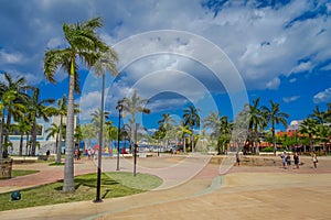 Plaza located in dowtown in the colorful Cozumel photo