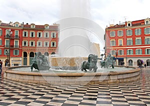 Plaza Massena in Nice, France