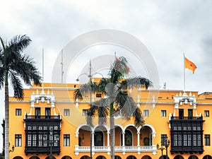 Plaza Mayor city hall Lima Peru